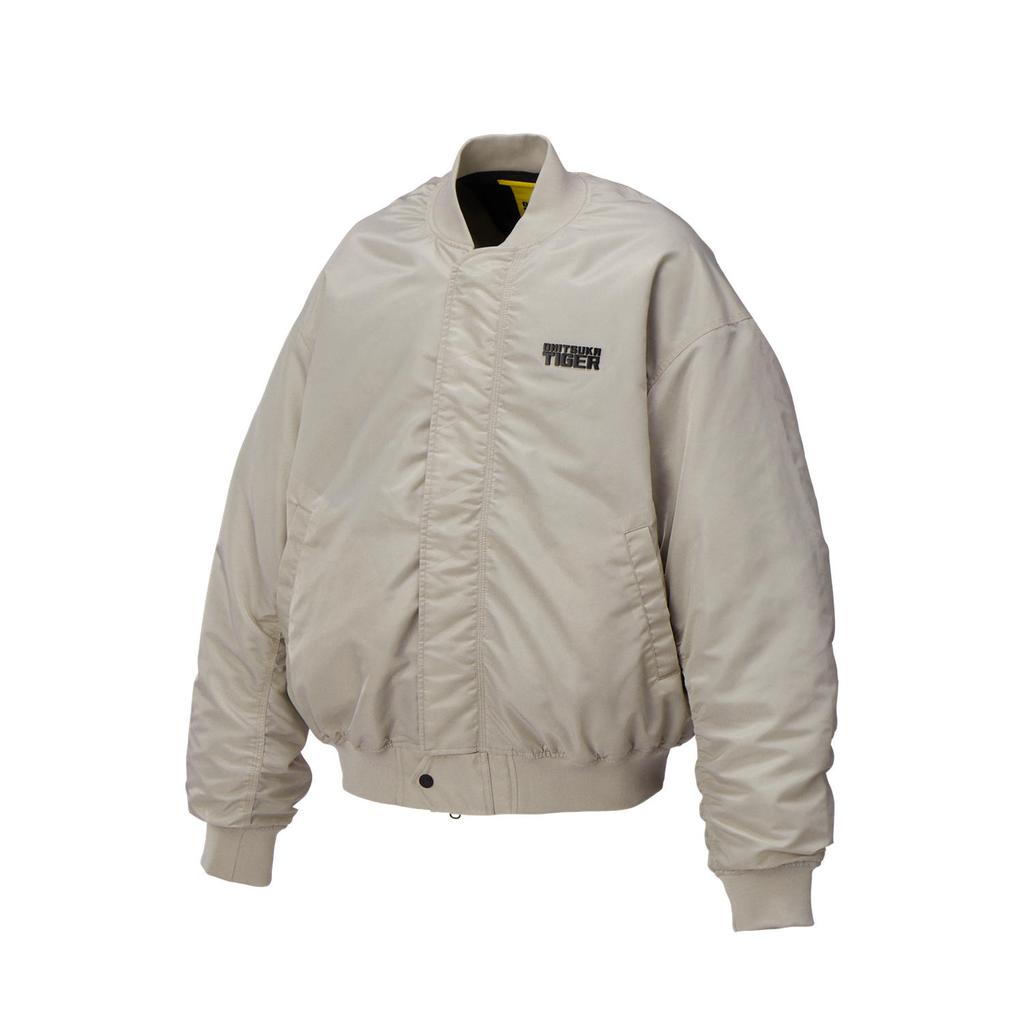 New Onitsuka Tiger BOMBER Jacket Unisex Light Gray 2183B509-020