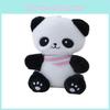 Cute Panda Plush Keychain Toy Soft Pp Cotton Stuffed Animal For Backpacks