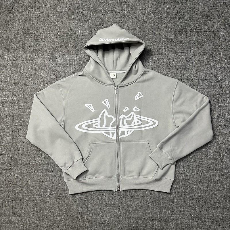 Broken Planet Oversized Hoodie Jogger Set With Foamed Letter Print Unisex Streetwear Collection