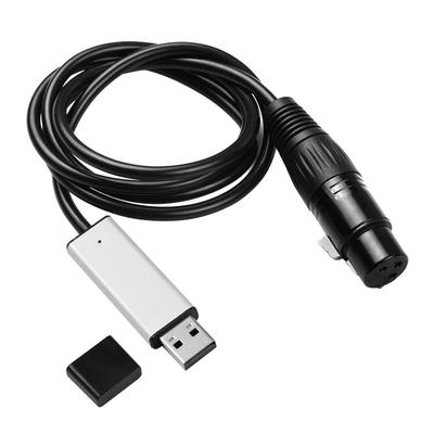 USB-DMX Интерфейс-Адаптер RS485 Конвертер Серийный 3-контактный XLR Светодиодный DMX512 Кабель Управления Сценой Диммером с Чипом