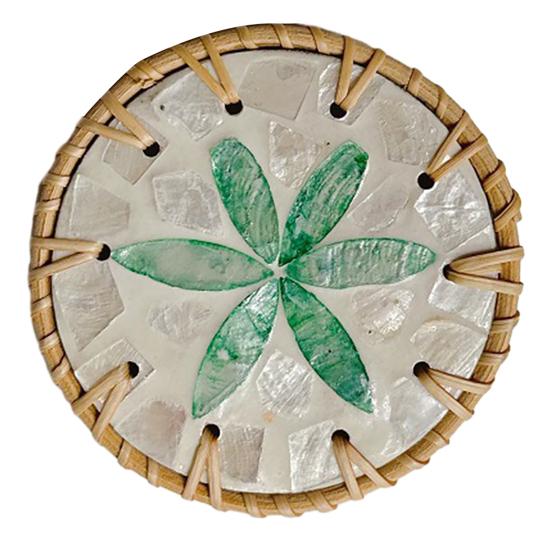 Table Coaster Handcrafted Seashell Coaster Artistic Insulation Pad Convenient Table Protection Mat for Home