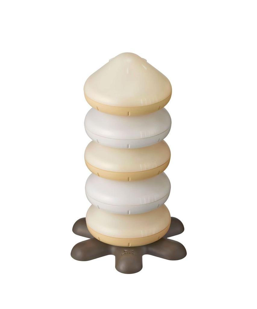 BRUNO LED Stacking Light, Fire Orange, Waterproof, IPX4 Waterproof, for Bathrooms, Outdoors, Tables, and Bedsides, Stylish and Cute, Creates a
