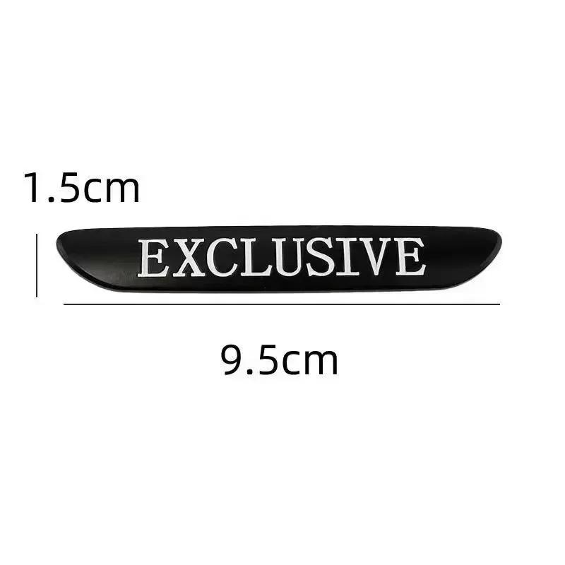 For Mercedes Benz 3D Metal EXCLUSIVE Side Fender Stickers Emblem Badge Car Styling Accessories for Mercedes Benz VITO C180 W205 W213 E300 E200 AMG