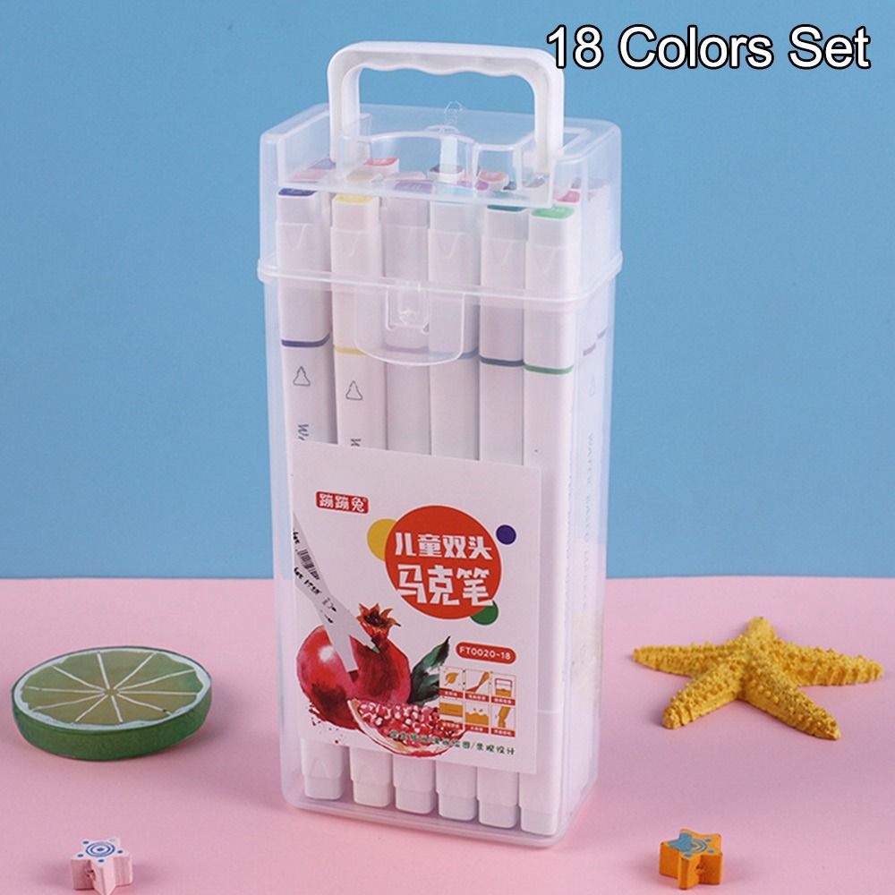 12-48 Colors Comic Sketch Marker Supplies Stationery Paint Manga Brush Art Marker  Children