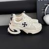 Counter Genuine Cross Flower Dad Shoes Thick Sole Increase 2025 Summer New Women's Wear Casual Breathable Casual Shoes