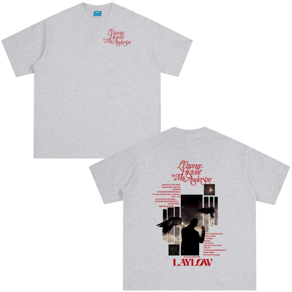 Rap Singer Laylow Letrange Histoire De Mr Anderson Tshirt for Mens Casual Retro Womens Summer Hiphop Pop Music Streetwear