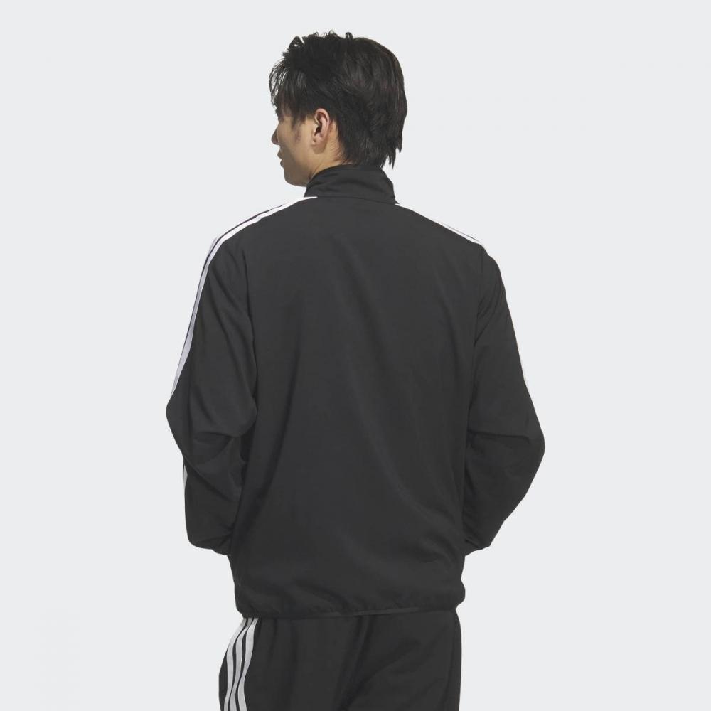 Adidas Тренировочная кофта с 3 полосками, стандартный крой, легкая тканая, Kr8907