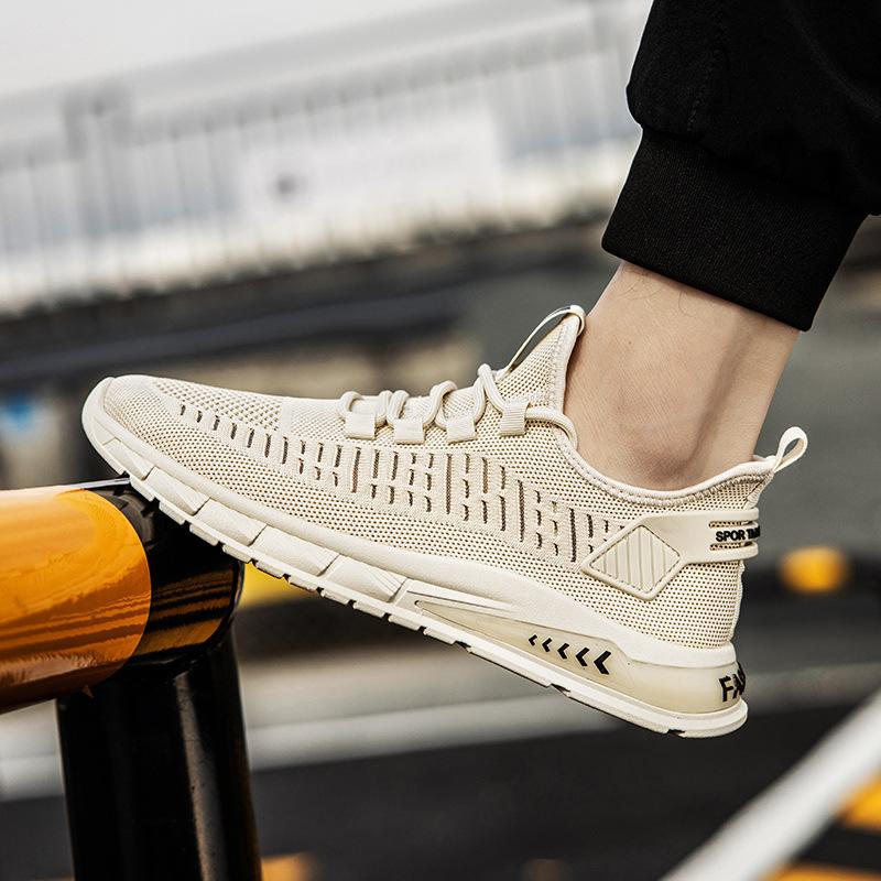 Мужская обувь 2024 года, новые летние повседневные дышащие сетчатые кроссовки с мягкой подошвой для бега, модные мужские кроссовки из сетчатой ткани