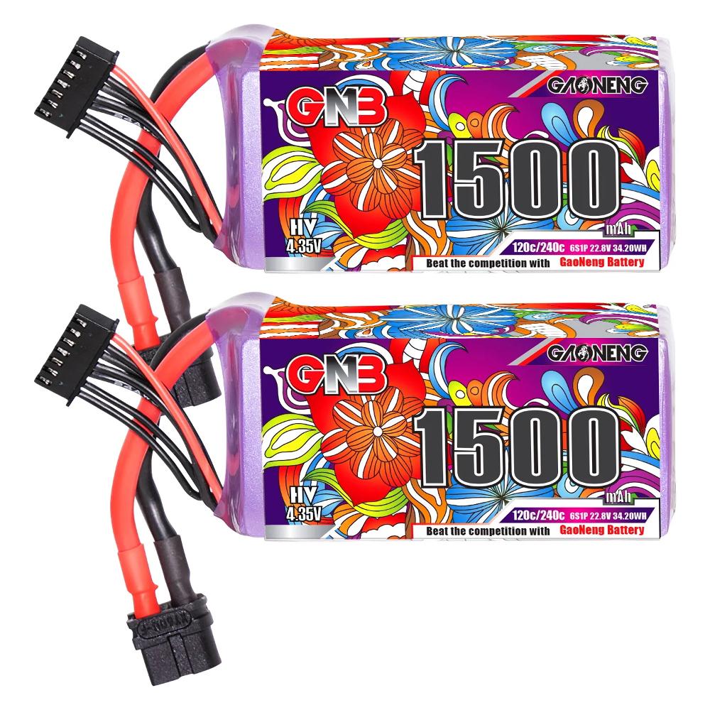 GNB 6S 1500 мАч 120C/240C LiPo Аккумулятор для RC Вертолета Квадрокоптера FPV Гоночного Дрона Запасные Части XT60 22.8V Аккумулятор