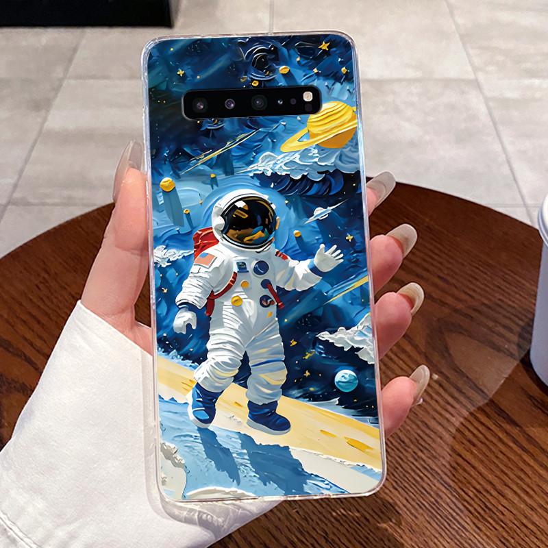 Гелевый чехол для Samsung Galaxy S10 5G SM-G977B Fundas Прозрачный силиконовый мягкий ТПУ задняя крышка Милый кошка кролик сердце Защитный чехол