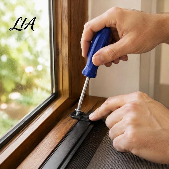 Replacement Clips for Window Screens Screen Clips, Retainer with Screws Frame Outdoor Fasteners Replacement, Durable Storm Windows and Mesh