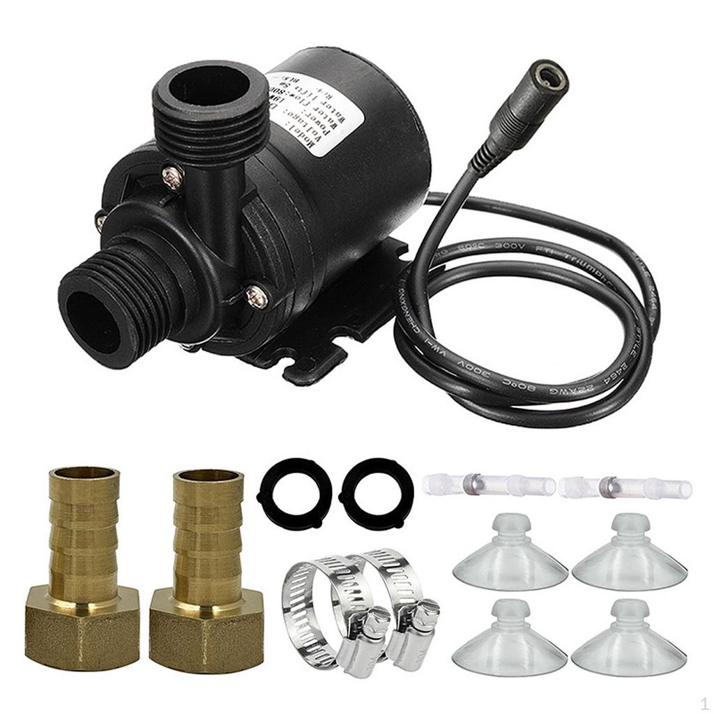 Бесщеточный водяной насос постоянного тока 12 В 800 л/ч Эффективная производительность Сверхмощный Погружной