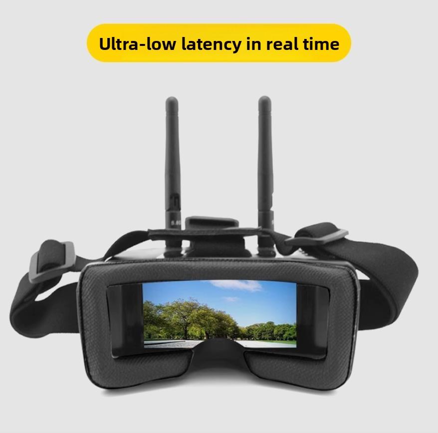 Мини FPV Очки 5.8ГГц 3 Дюйма 40 Каналов 480x320 LCD Экран 1200 мАч FPV Видео Шлем Очки с аккумулятором