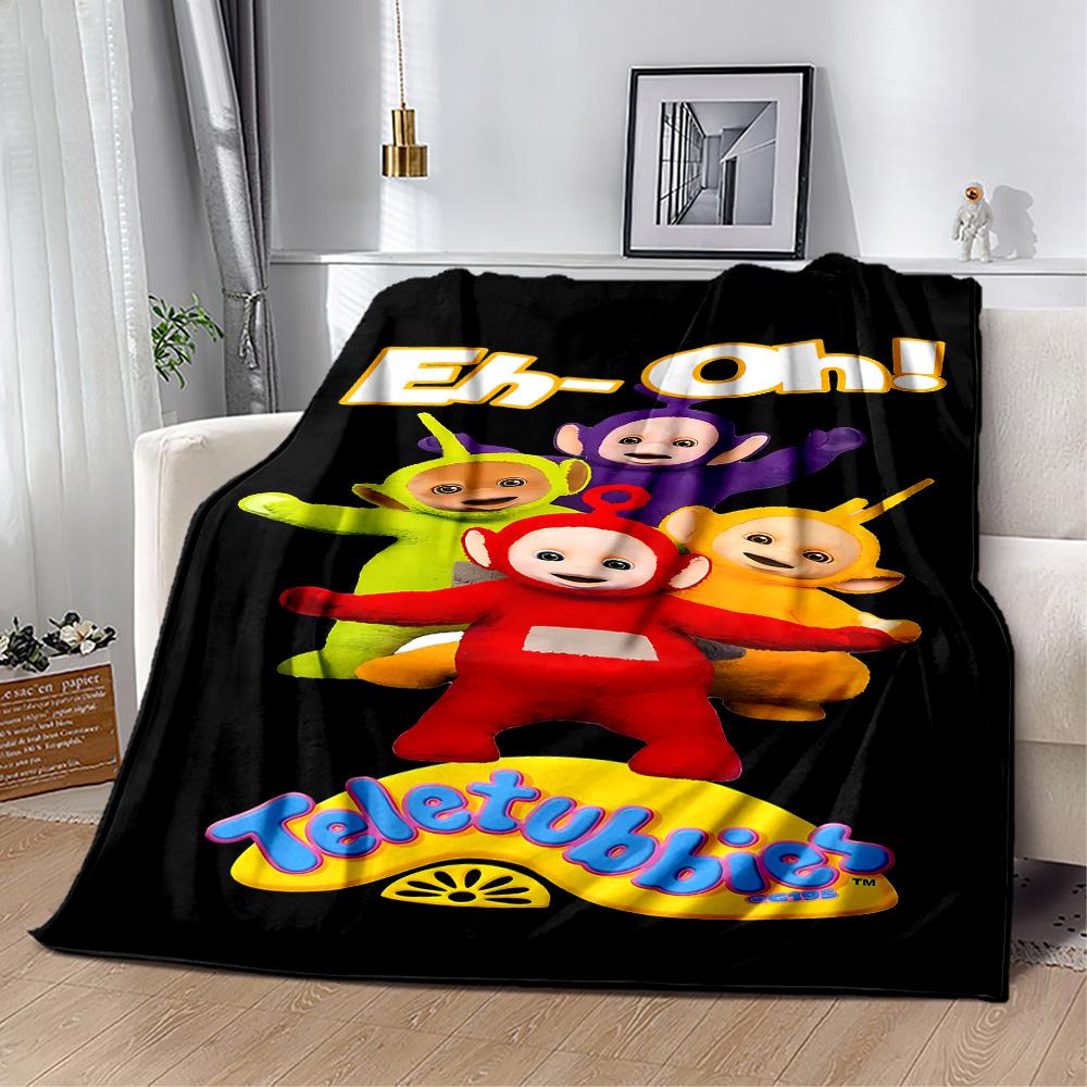 Teletubbies Adventure Blanket Warmthful Decor Perfect for Couch Office Picnics for All Occasions Digital Print