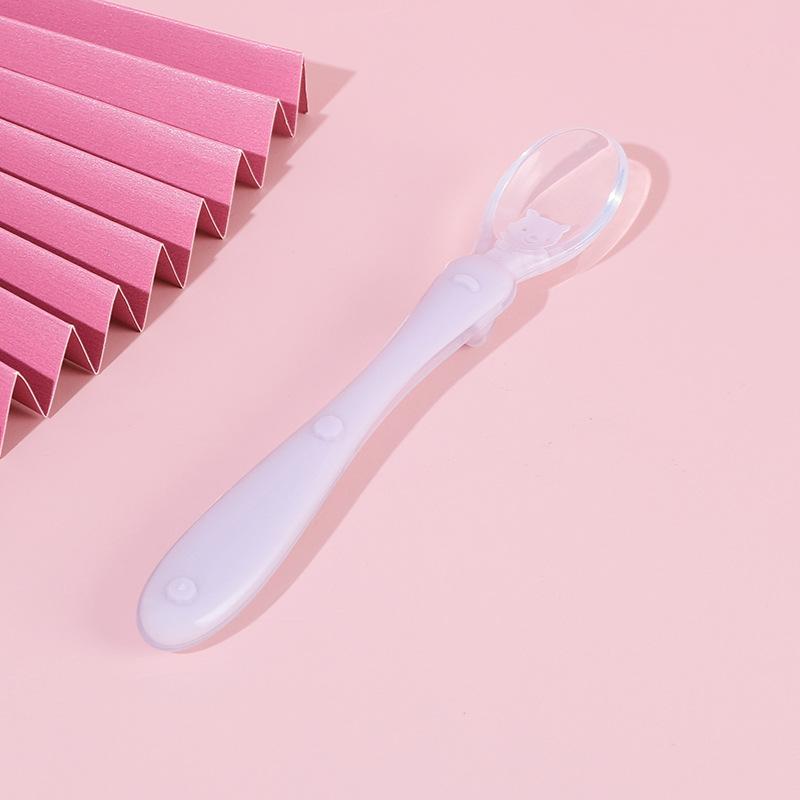 1 шт. Силиконовая ложка для кормления ребенка, Мягкая ложка для детей и новорожденных, Силиконовая ложка для кормления прикормом