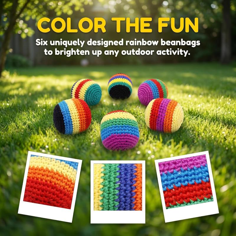 1/4Pcs Outdoor Soft Handmade Footbag Sacks Juggling Balls Durable For Kids Group Playing Activities