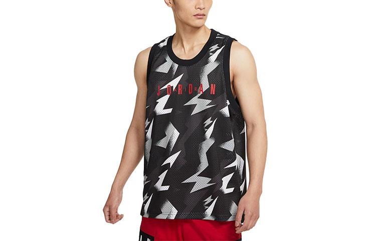 Jordan Tank Tops Men's Black Crew Neck Moderate Straight Fit CZ4740-010