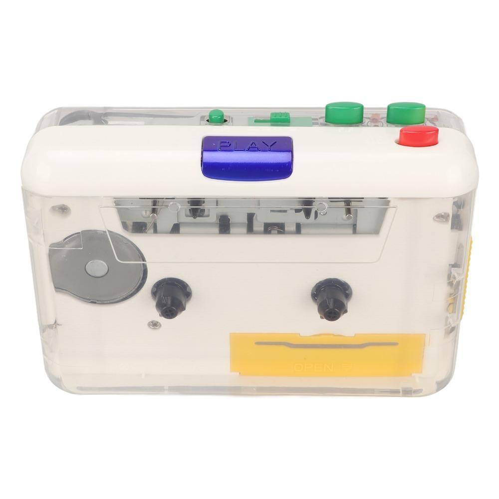HiFi Stereo Sound USB Portable Tape Player Colorful Buttons Stereo Cassette Player Music Listening