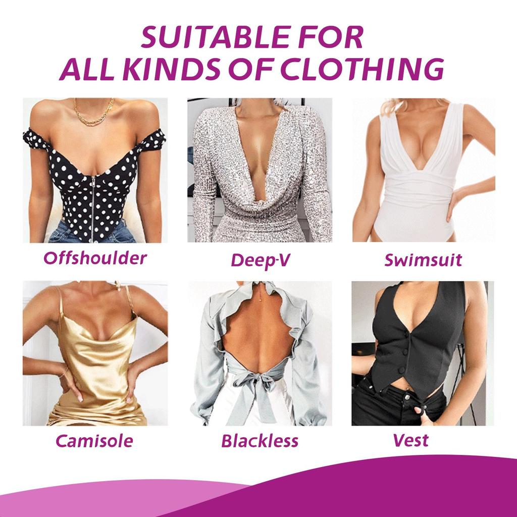 Jaysuing Невидимый тейп для подтяжки груди, 24 мм x 20 м - Тейп для лифтинга груди для Push Up и Подъема, Невидимый, Дышащий, Противоскользящий Body Tape для Всей Одежды