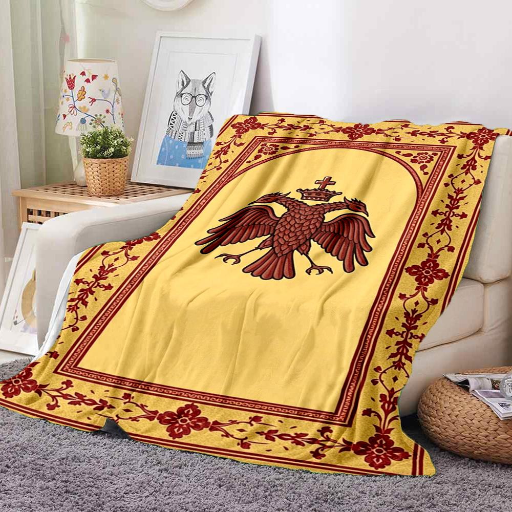 Eagle Emblem Flannel Blanket Throw Blanket Soft Warm Sofa Bed Camping home Decor Unique Christmas Gift C9261322