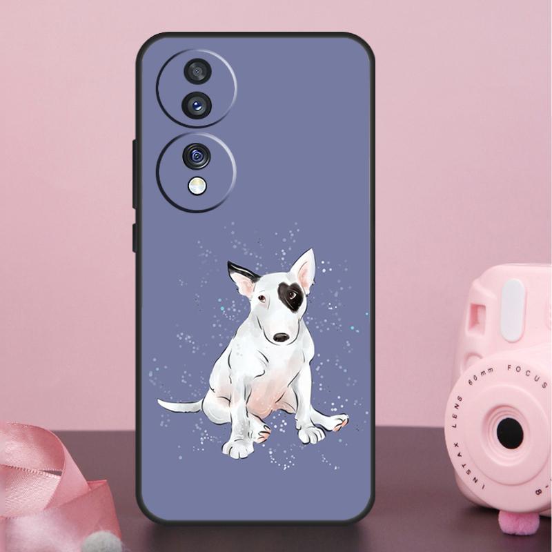 Чехол для собаки Английский Бультерьер для Honor Magic 6 Pro 5 Lite 50 70 90 Lite X7 X8 X9 X6a X7a X8a X9a X8b X9b Задняя крышка