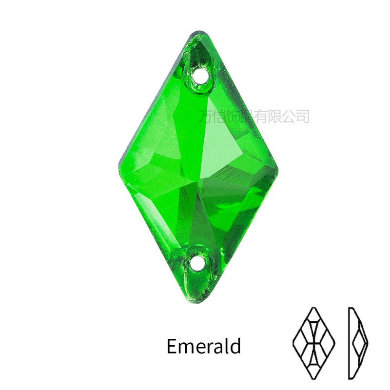 Crystal Hand-Sewn Diamond, Glass Rhinestone Diy Crystal Material, Rhombus Creative Clothing Accessories