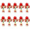 Miniature Japanese Traditional Wooden Kendama Toy H X 3cm W X 2cm Set of 10 for Commercial Use (6.5cm D)