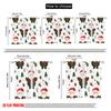2pcs,2D plane printing Curtains Digital Printed Cute Santa Claus Christmas_a Versatile 100% Polyester (without rod) Decorations