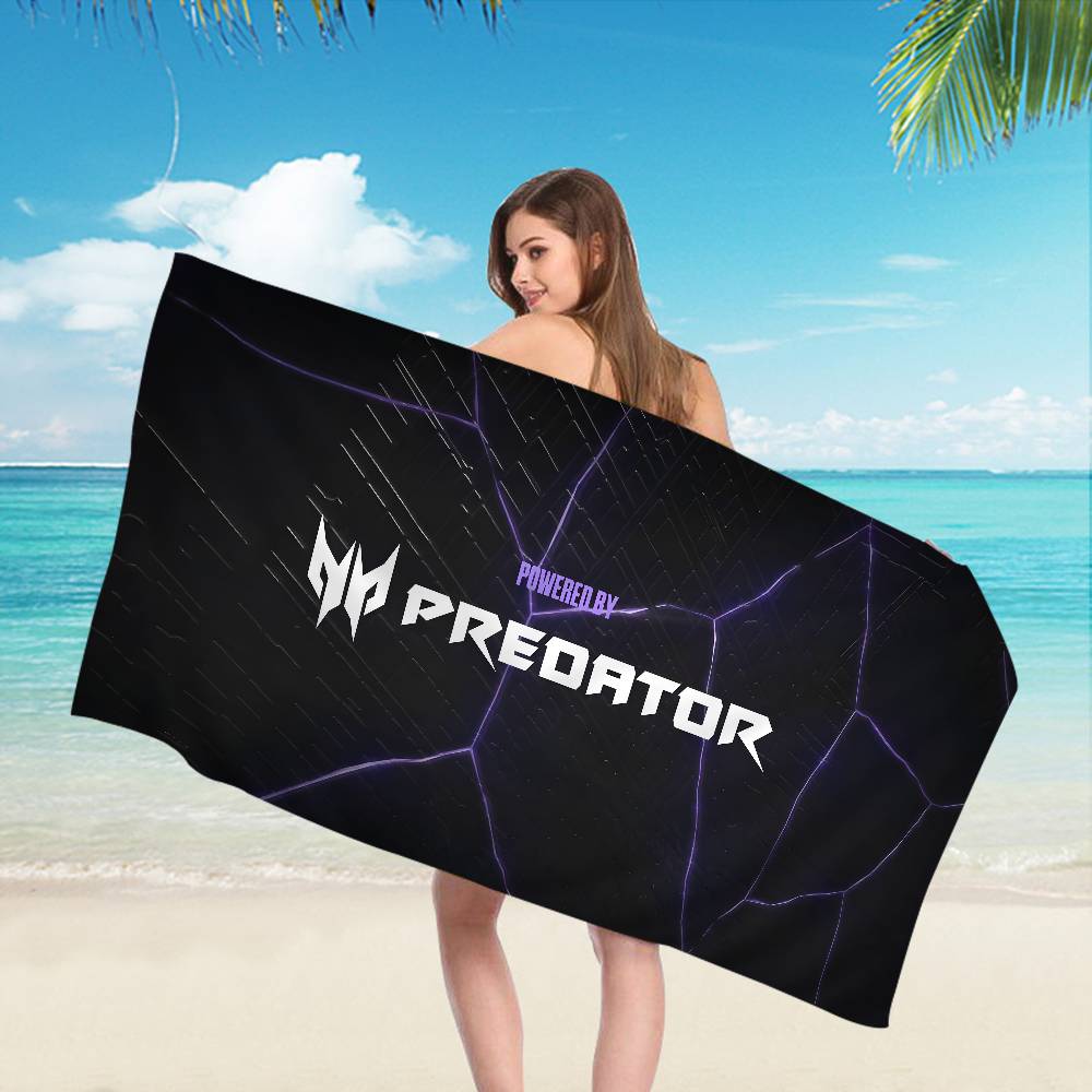 A-Логотип Acer Predators Аниме Пляжное Полотенце для плавания Мягкое Впитывающее Салфетка Детские Подарки для Детей Путешествия Кемпинг Спортзал