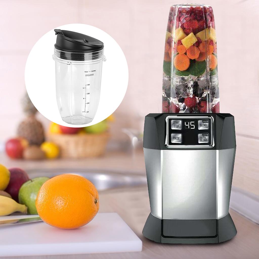 Комплект деталей для блендера с крышкой для чашки NINJA 900 Вт, 1000 Вт, сменный аксессуар (18 унций)