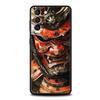 Чехол для телефона для Samsung Galaxy S25 Edge S24 S23 S22 S20 S21 FE Ultra S10 S10E Plus Мягкий ТПУ Чехлы Япония Лицо Призрака Самурай