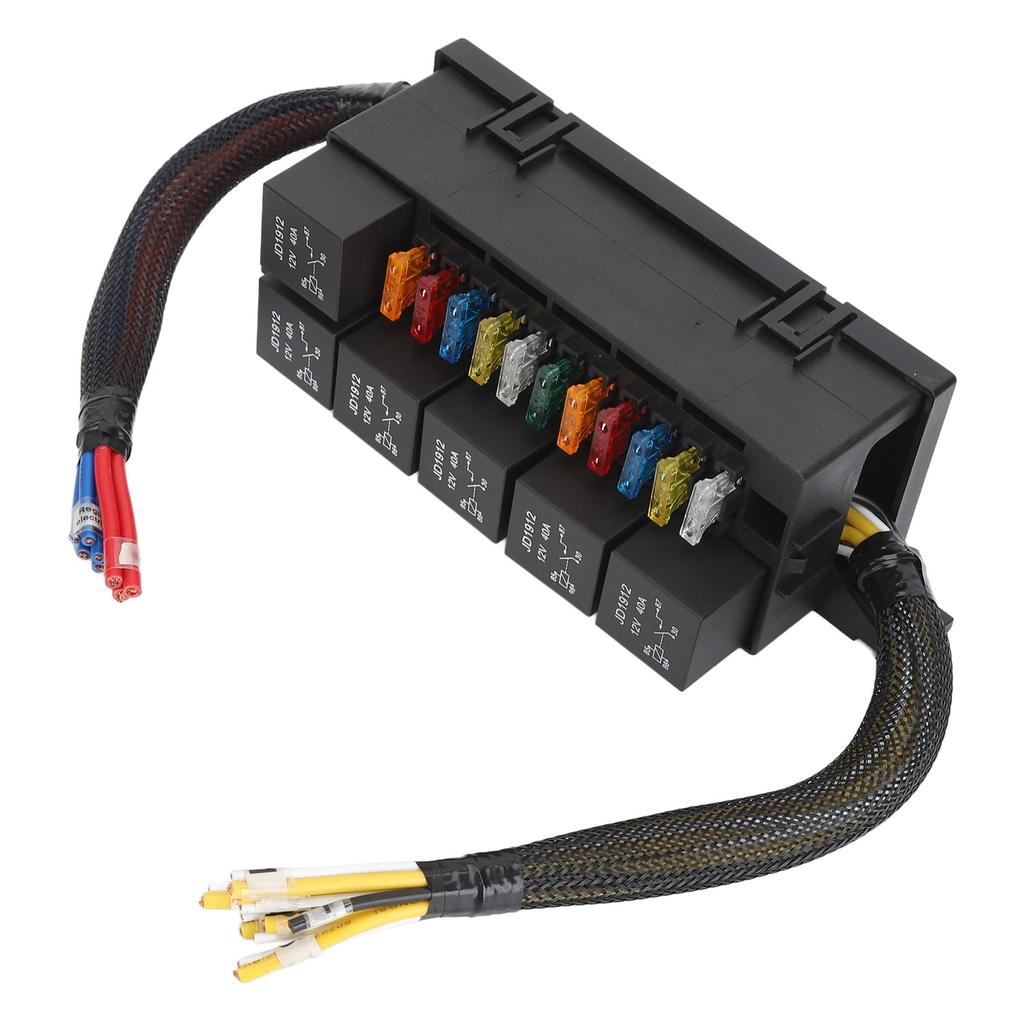 Блок реле предохранителей 12В 6 реле 11 предохранителей ATC ATO Водонепроницаемый блок реле для автомобиля, яхты, лодки