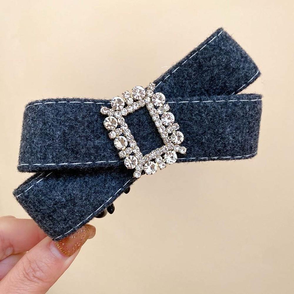 Plastic Women Vertical Clip Korean Style Ponytail Holder Fashion Bow Banana Clip  Daily