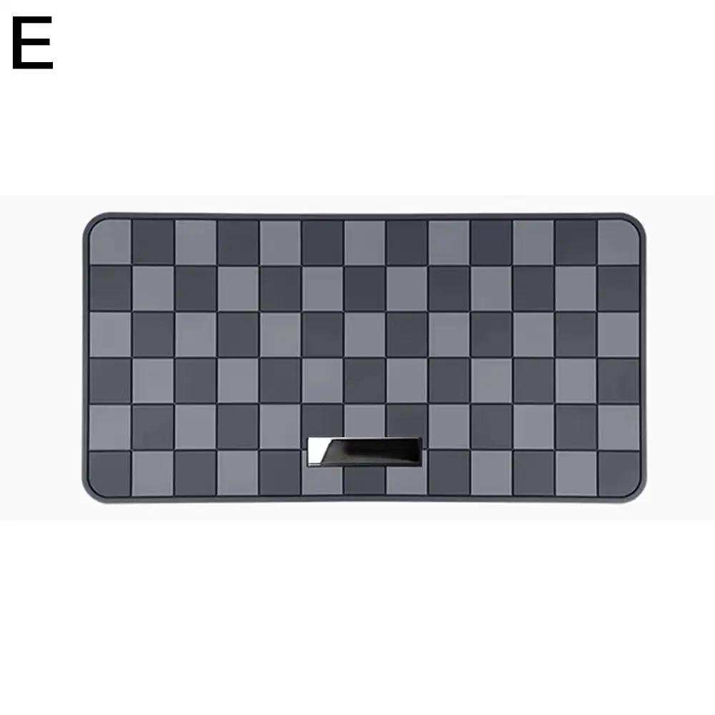 Автомобильная приборная панель Противоскользящий коврик Центральная консоль Большой Высококлассный коврик Противоскользящая Автомобильная декорация Коврик для парфюмерии Коврик для хранения N4O7