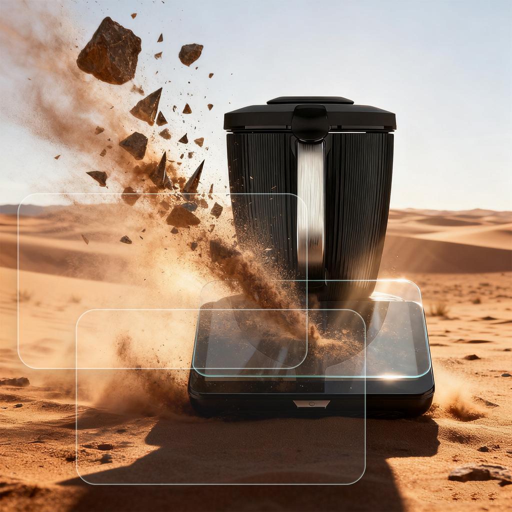 Защитное стекло для экрана Thermomix TM7 Защита от царапин Защита от отпечатков пальцев Стекло с высоким содержанием оксида алюминия HD Прозрачный Аксессуары для миксера