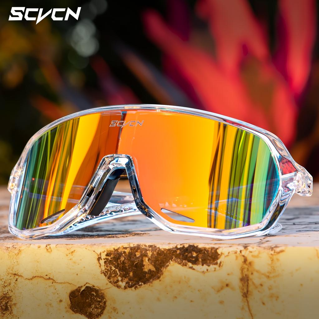 SCVCN New Sunglasses Men Mtb Road Bike Glasses Outdoor Sports Mountain Hiking Women Bicycle Cycling UV400 Goggles New 7
