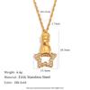 MamacitaSlay 316L Stainless Steel Hand Holding CZ Pendant Necklace 18K Gold Plated Waterproof Jewelry For Women Unique Gift