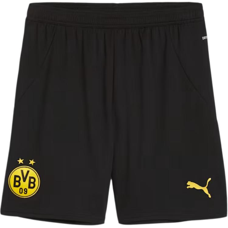 Puma Borussia Dortmund Logo Удобные дышащие повседневные спортивные шорты мужские шорты черные 774977-02