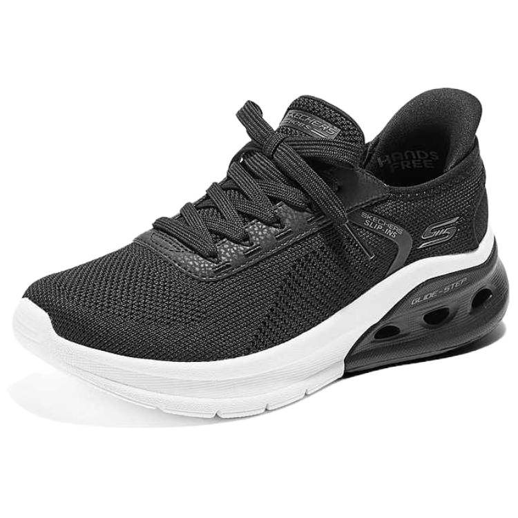 Skechers Слипоны Bobs Arc Waves 2.0 Удобные Универсальные Прочные Легкие Низкие Повседневная Обувь Женские кроссовки Черные 117638-BLK