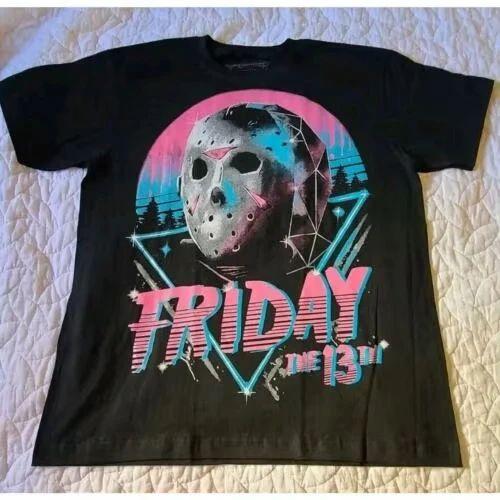 Y2K Fashion Casual Logo Print Double-Sided Friday Drowned Jason Voorhees Dual Sided Horror T-shirt Size Tee Short Sleeve T-shirt