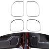 4pcs Chrome Inner Door Speaker Trim Cover For Chevy Silverado/GMC Sierra 14-18