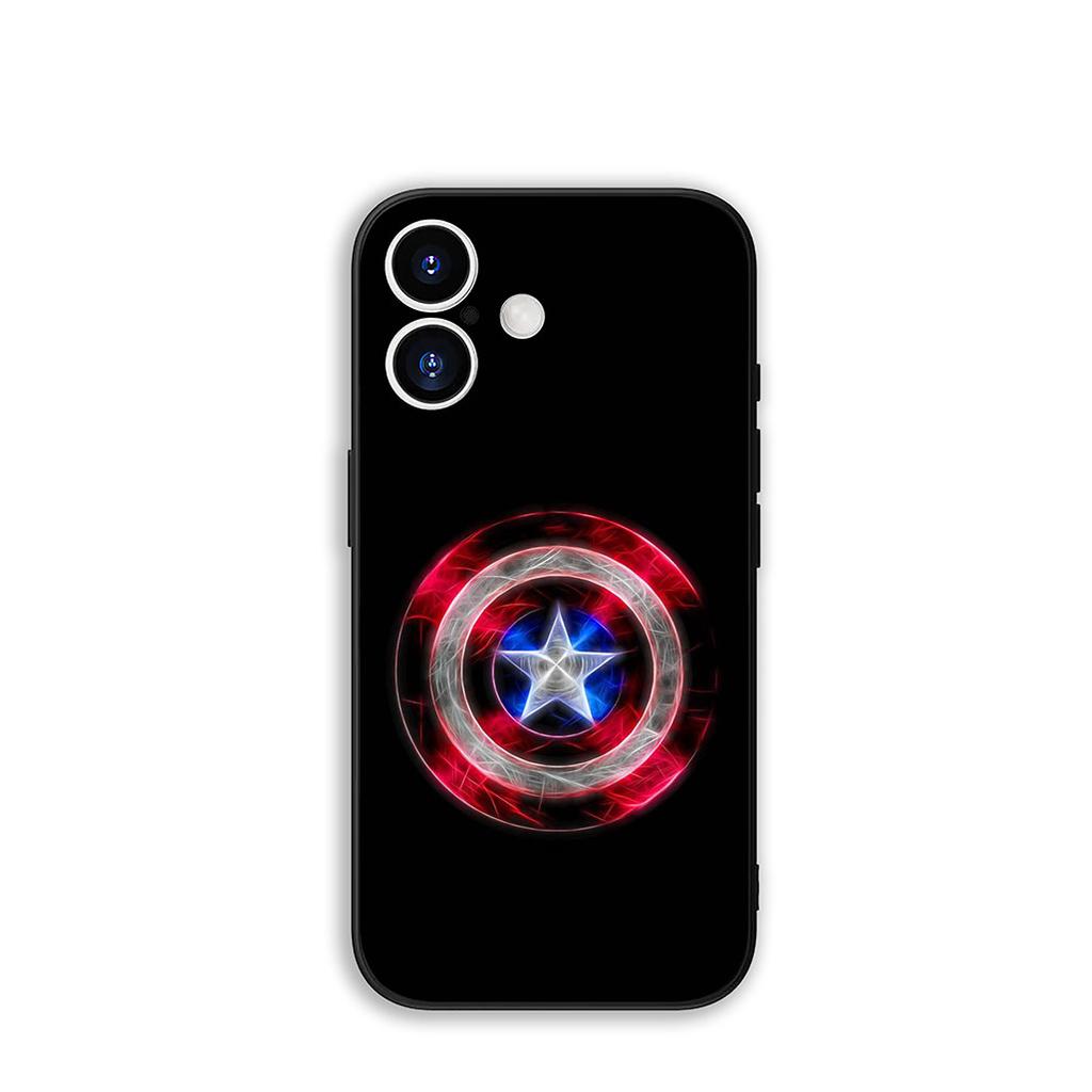Для Apple iPhone 16 15 14 Plus 13 12 Mini 17 Pro Max + ProMax 16E Air 15+ Чехол для телефона Щит Капитана Америки Marvel