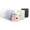 [Пленочная лаборатория] Чехол для камеры Instax Mini 12 из ПУ кожи Мягкий защитный чехол с ремешком CAA45