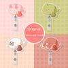 Cartoon Animal Cartoon Retractable Badge Reel Dumplings Cute Bunny ID Holder  Office