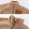 Boys Jacket Autumn Winter Warm Fleece Baby Coats Fashion Zipper Children's Outerwear Plush Kids
