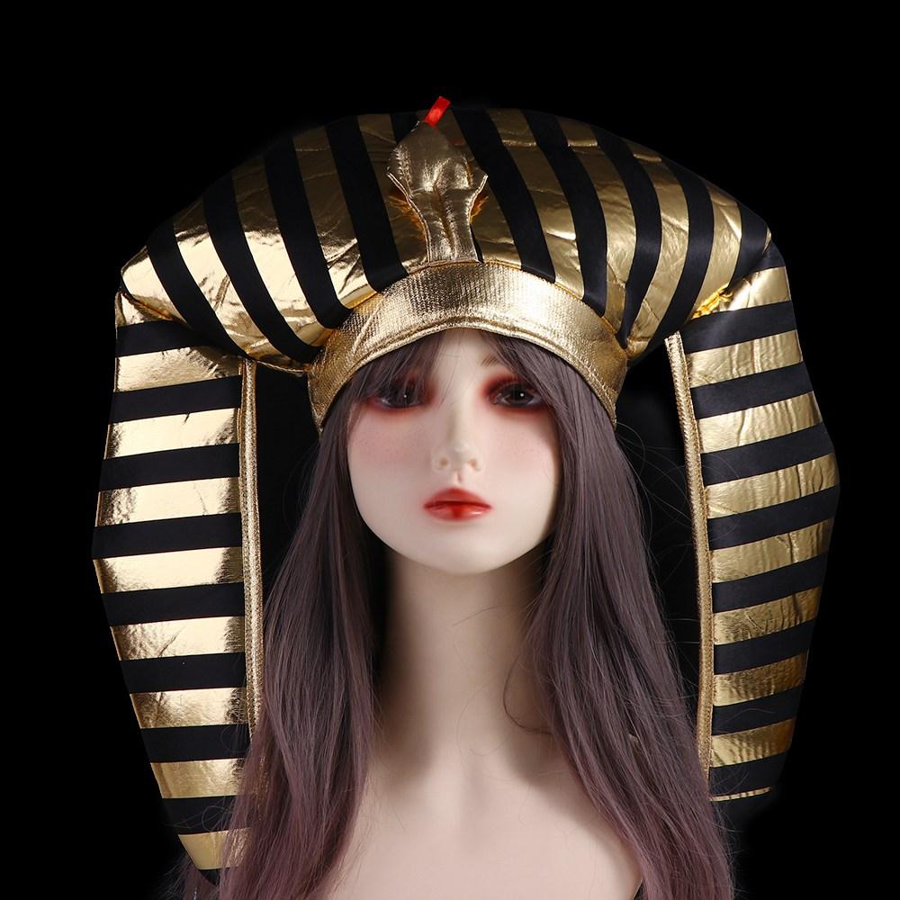 Halloween Party Decorations Egyptian King Hat Headpiece Halloween Pharaoh Hat Creative Girl