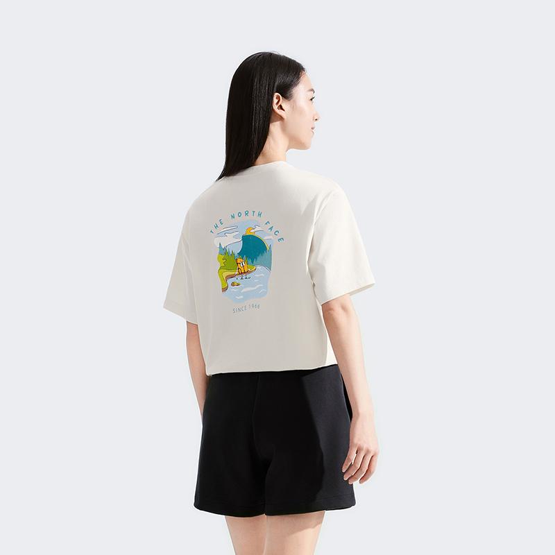 THE NORTH FACE Urban Exploration T Shirt Unisex Dune White NF0A8GZ6-QLI