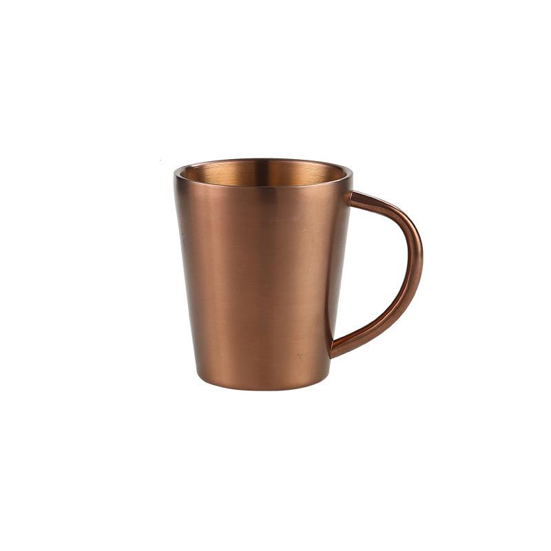 Корейская двухслойная пивная кружка из нержавеющей стали для чая, изолированная, противоожоговая кофейная кружка с ручкой, стакан для кухни, посуда для питья