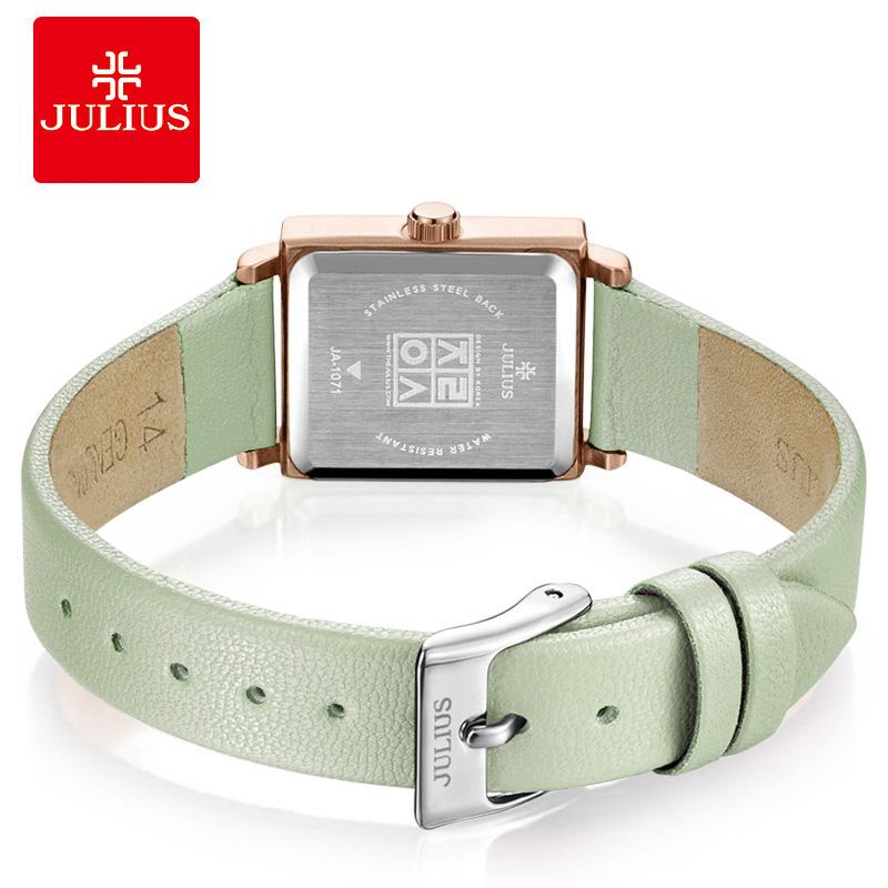 Top Julius Lady Women's Wrist Watch Elegant Simple Fashion Hours Dress Bracelet Real Leather School Girl Birthday Gift Box
