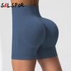 Summer Women's Fitness Yoga Shorts High Waist Sports Gym Shorts Push Up Casual Shorts